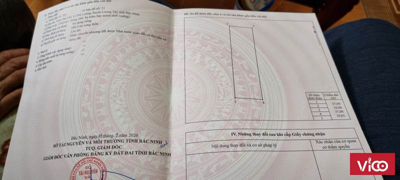 Bán nhanh, lô đất giáp KCN Lương Tài, Bắc Ninh, S370m2, có giá công khai 3ty8, rẻ hơn TT 200tr