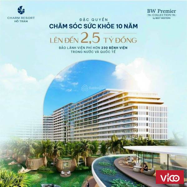 Phân khu 1 Mở Bán Charm Resort Hồ Tràm, Căn hộ nghỉ dưỡng giá từ 2 tỷ401, Villa từ 18 tỷ