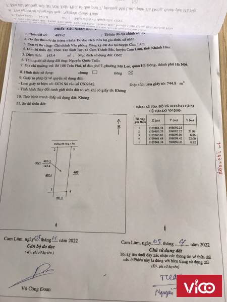 Sở Hữu Ngay Lô Đất Đẹp Vị Trí Đắc Địa Tại Thôn Tân Sinh Tây, Xã Cam Thành Bắc, Huyện Cam Lâm, Khánh