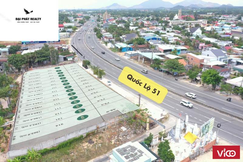 CHÍNH CHỦ bán đất mặt tiền QL51TX Phú Mỹ kinh doanh cho thuê giá 28tr/m2