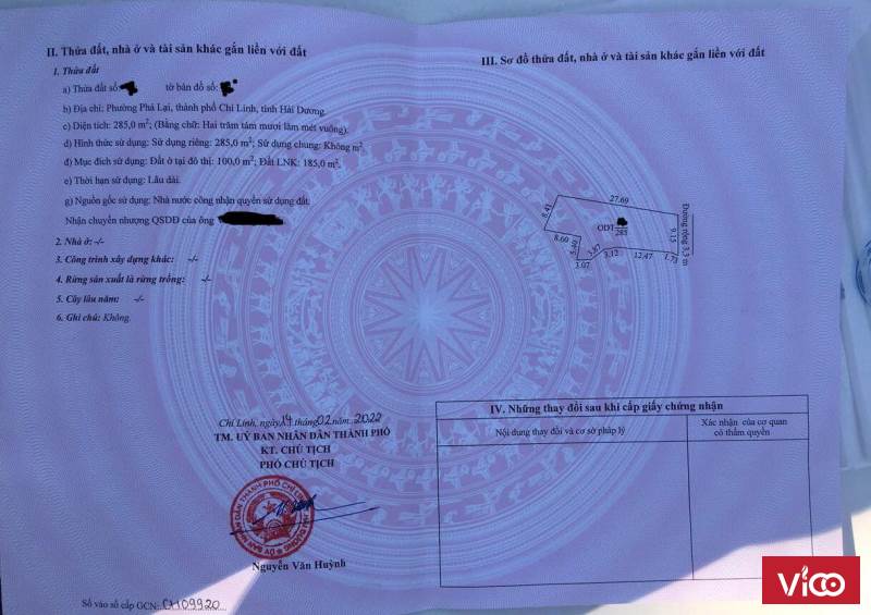 Bán đất phường PHả LẠI,TP CHÍ LINH giá rẻ.! năm 2022