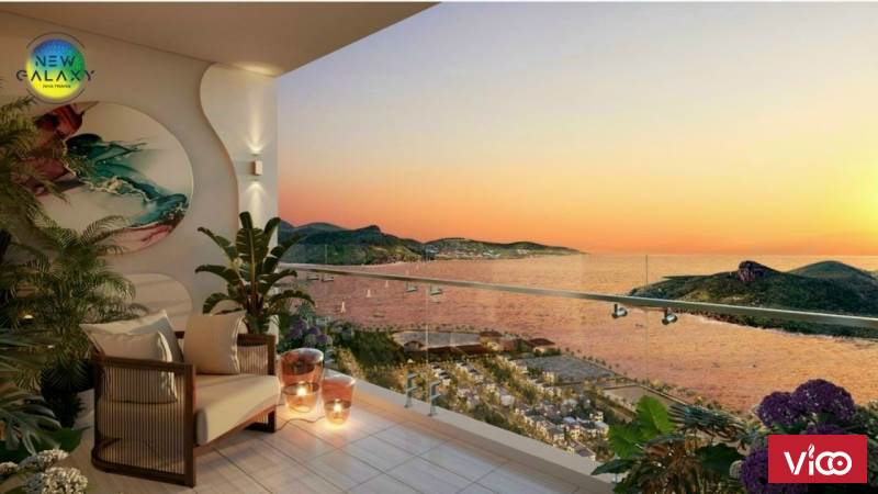 Căn hộ biển cao cấp New Galaxy Nha Trang 2 PN giá chỉ 1.9 tỷ. Ngân hàng hỗ trợ 70% trong 20 năm