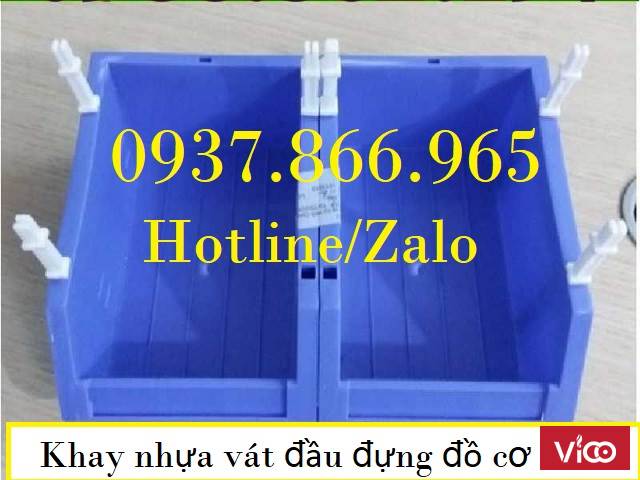 Kệ nhựa đa năng vát đầu, khay đựng bulong, hộp nhựa, kệ dựng phụ tùng
