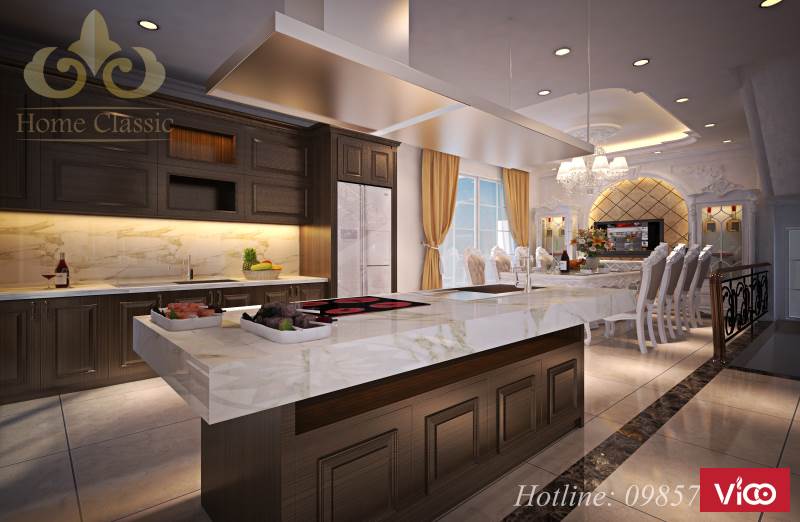 Thiết kế nội thất biệt thự tân cổ điển Vinhomes Riverside Hoa Sữa