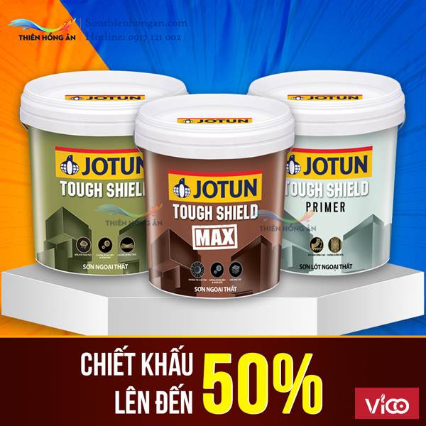 Bộ 3 sản phẩm sơn Jotun Tough Shield dòng sơn kinh tế