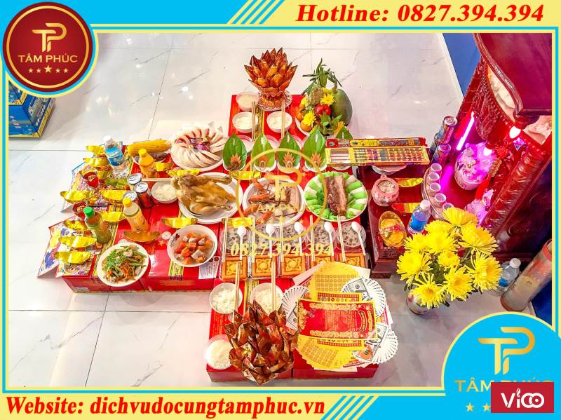 Mâm cúng thần tài và văn khấn