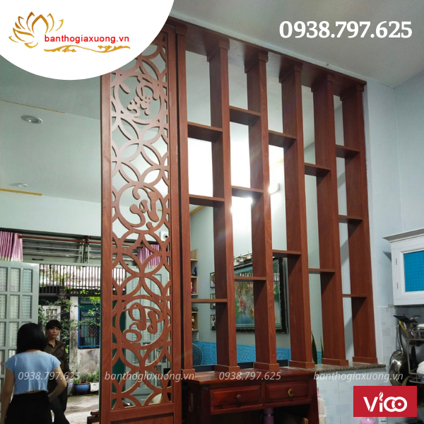 78 mẫu vách ốp tường phòng thờ, vách ngăn cnc đẹp