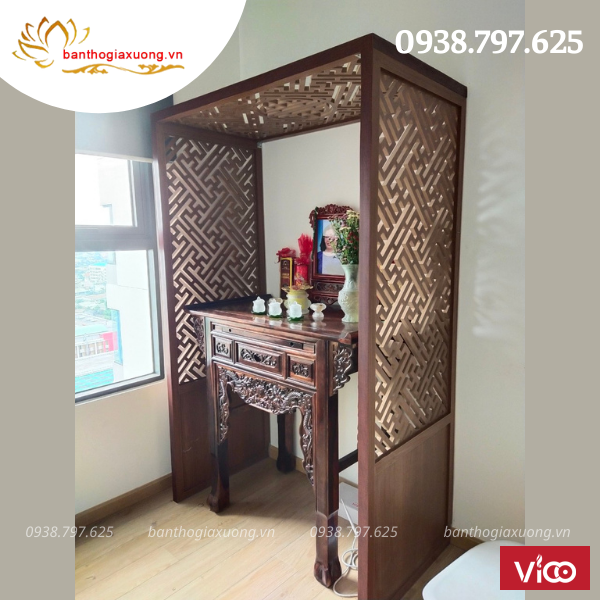 78 mẫu vách ốp tường phòng thờ, vách ngăn cnc đẹp