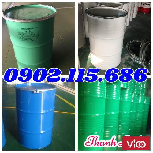 Phuy sắt nắp mở, thùng phuy đựng dầu mỡ,