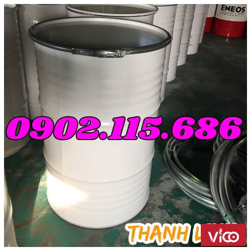 Phuy sắt nắp mở, thùng phuy đựng dầu mỡ,