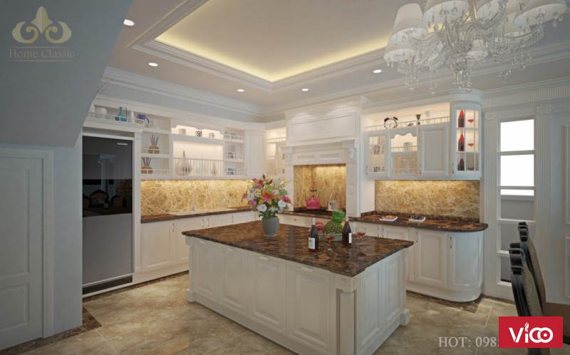 Thiết kế nội thất biệt thự tân cổ điển tại Vinhomes Riverside Hoa Anh Đào