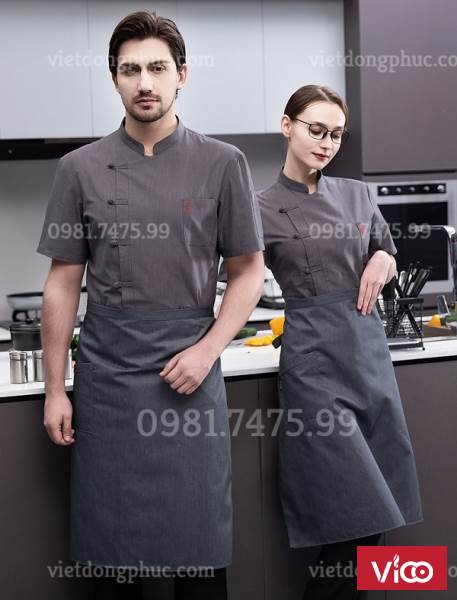 Xưởng nhận may đồng phục đầu bếp đẹp, độc quyền theo yêu cầu