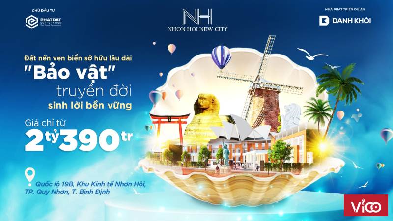 Mở bán đất nền Nhơn Hội New City, giá gốc CĐT, chiết khấu lên đến 17%