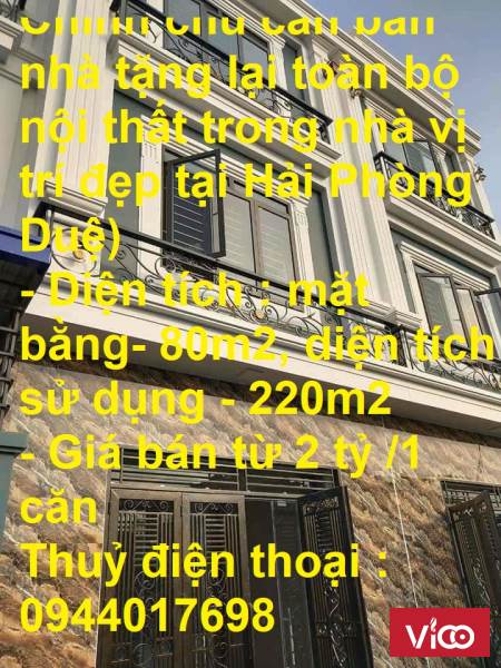 Chính chủ cần bán nhà An Dương Hải Phòng
