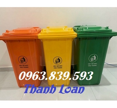 Thùng rác ngoài trời 240lit, thùng rác nhựa 240L, thùng rác giá rẻ./ 0963.839.593 Ms.Loan