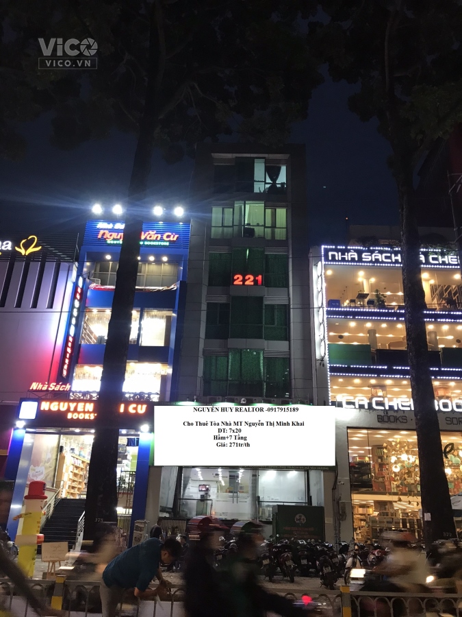 Cho Thuê Tòa Nhà Hầm 7 Tầng MT N.T.M.Khai 7x20 271tr/th