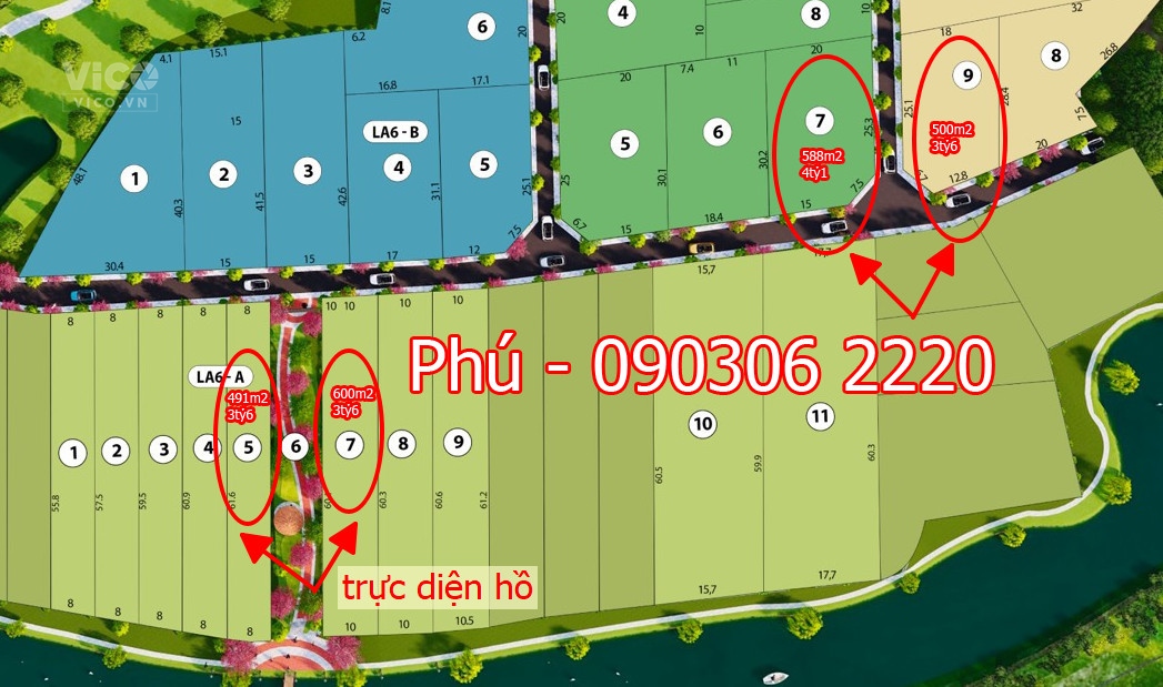 Khu nghĩdưỡng phong cách Nhật Bản xây sẵn , tại Lộc An Bảo Lộc, 4 lô góc 3 mặt tiền view hồ, chỉ