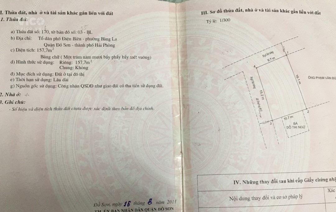 Siêu phẩm lô góc 157,7m2 ngang 15,2m tại Bàng La, Đồ Sơn