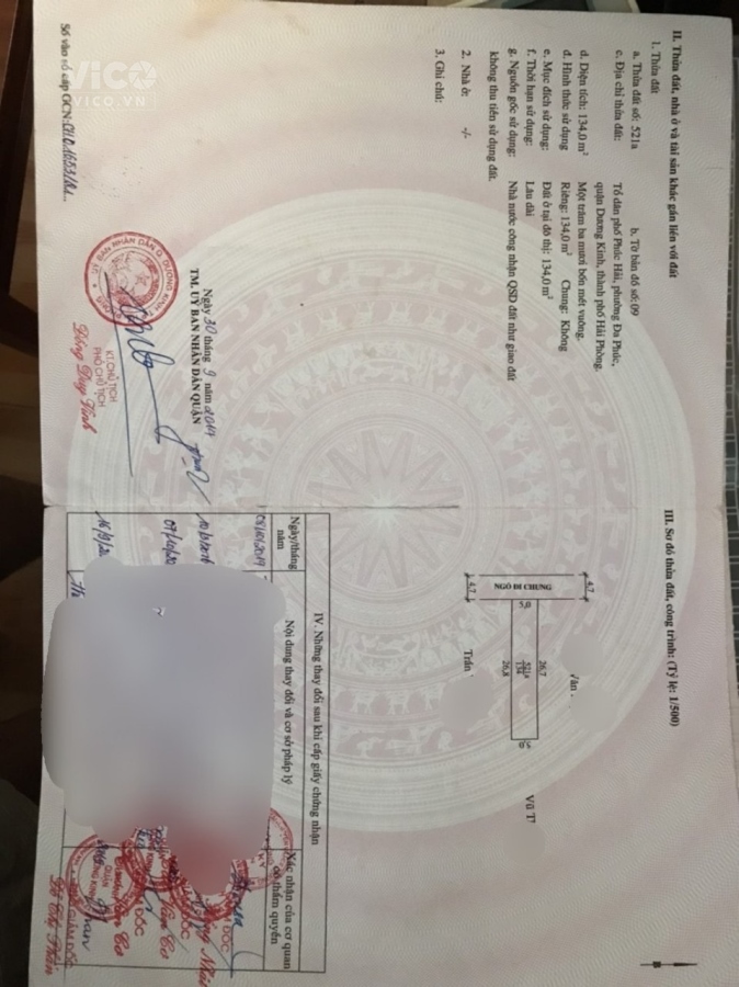 134 m2 đất Phúc Hải,Đa Phúc, Dương Kinh ô tô đỗ cửa đón sóng vành đai 2 gía đầu tư