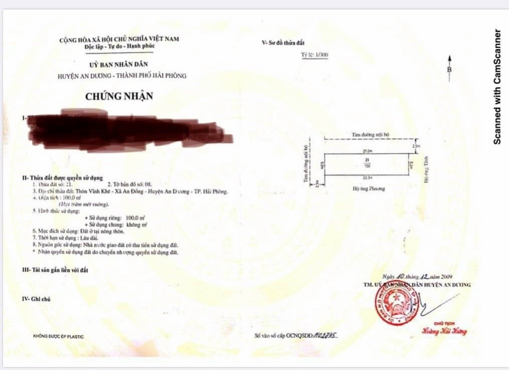 Lô góc đẹp nhất Vĩnh Khê An Đồng cách đường Máng Nước chỉ 50m