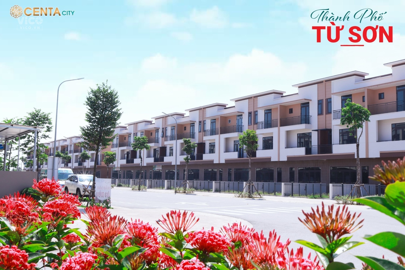 Bao giá toàn dự án duy nhất căn nhà phố 120m2 đường 26m KD sầm uất ở VSIP