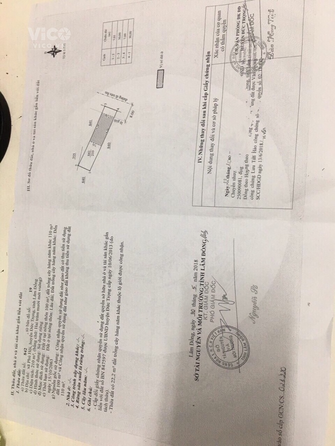 Bán đất mặt tiền ở kinh doanh ( 7x30 100TC ) Xã Phú Hội Đức Trọng