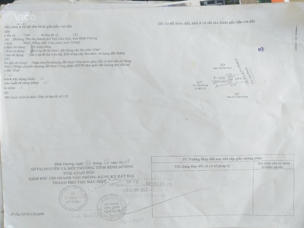 Hot Hot Chính Chủ Cần Bán Căn Nhà Vị Trí Đẹp Tại Thành phố Thủ Dầu Một,Tỉnh Bình Dương