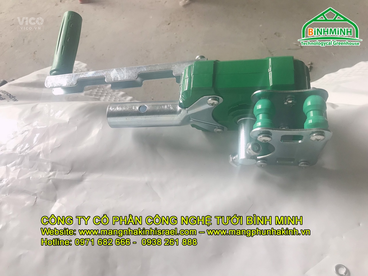 Vật tư nhà kính Politiv Israel,quạt đối lưu, quạt dùng nhà kính, quạt thông gió.