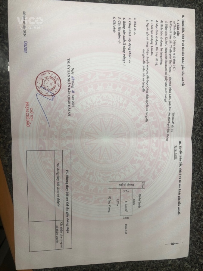 Cần Bán Gấp Căn Nhà Siêu Đẹp Tại Phường Đằng Lâm, Quận Hải An, TP Hải Phòng.