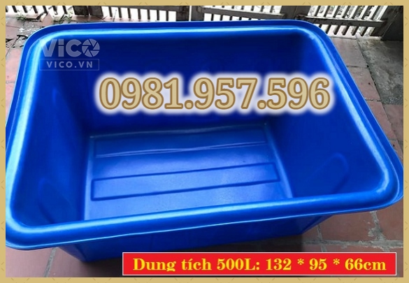Thùng nhựa nuôi cá, thùng nhựa 100L, thùng nhựa 200L