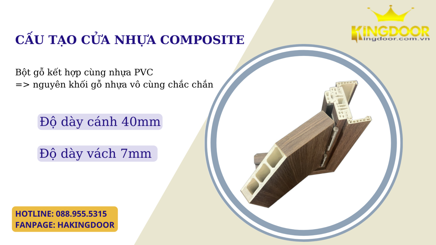 Cửa nhựa chỉ có nhựa Mỏng, dỏm và kém sang
