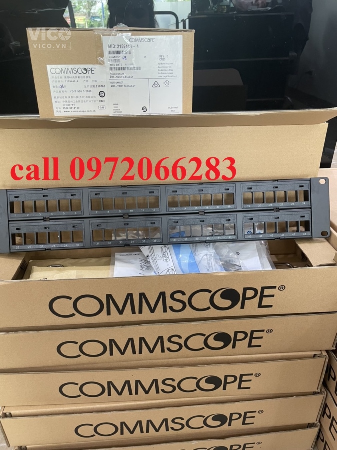 Thanh đấu nối, UTP, SL, DDM, 48 cổng cat6, 2U, rỗng, thẳng 760237041 913750552