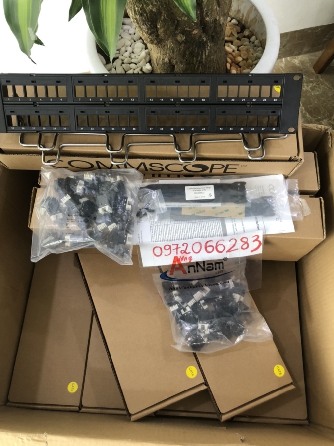 Thanh đấu nối, UTP, SL, DDM, 48 cổng cat5, 2U, rỗng, thẳng 760237041 913751912
