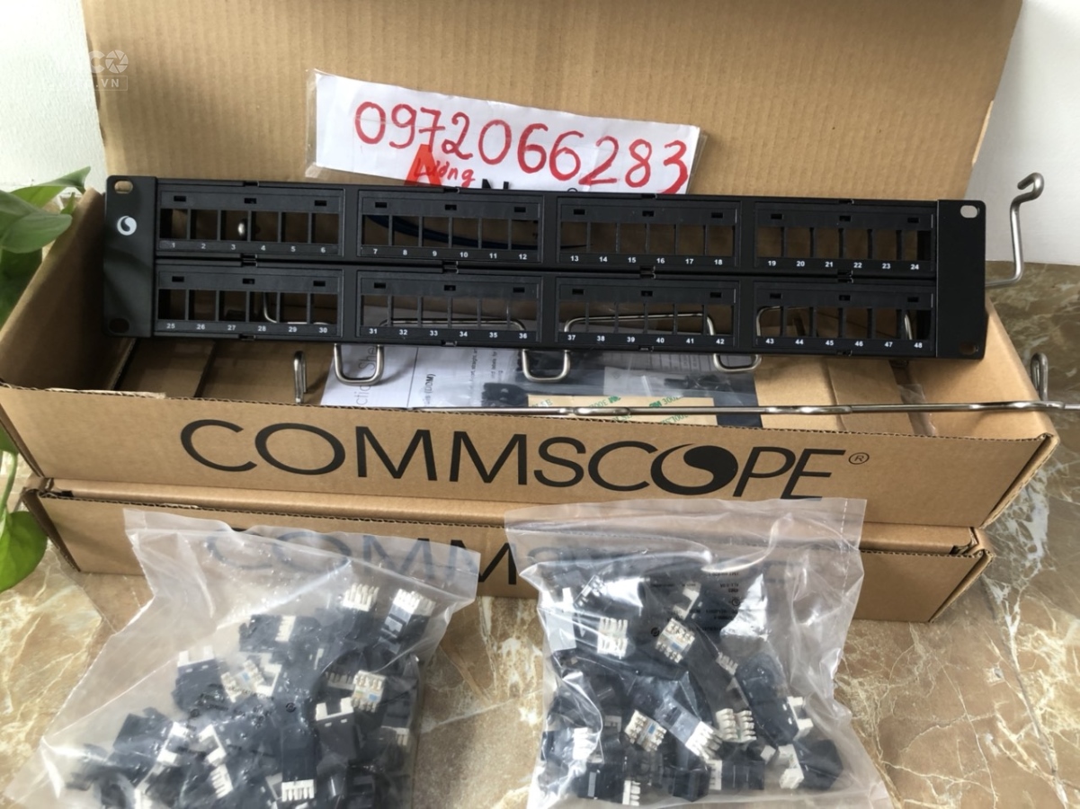 Thanh đấu nối, UTP, SL, DDM, 48 cổng cat6, 2U, rỗng, thẳng 760237041 913750552