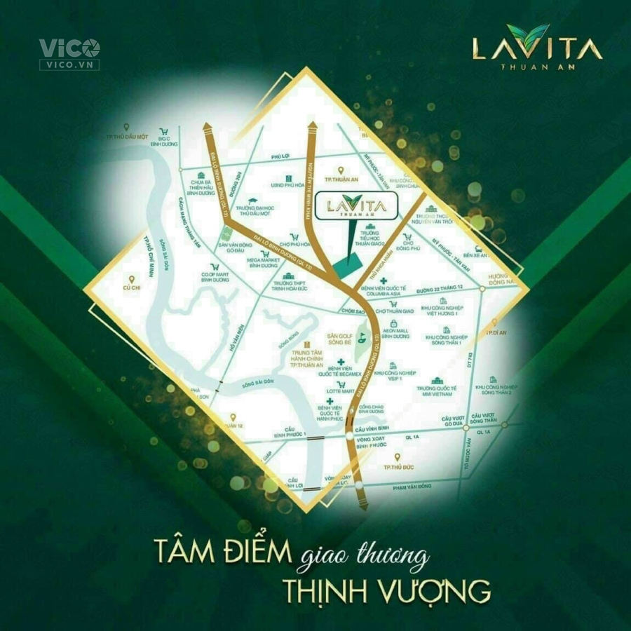 LAVITA THUẬN AN CĂN HỘ CAO CẤP CHUẨN SIGAPORE NẰM NGAY TRUNG TÂM BÌNH DƯƠNG CĂN HỘ 1PN ,1WC CHỈ TỪ