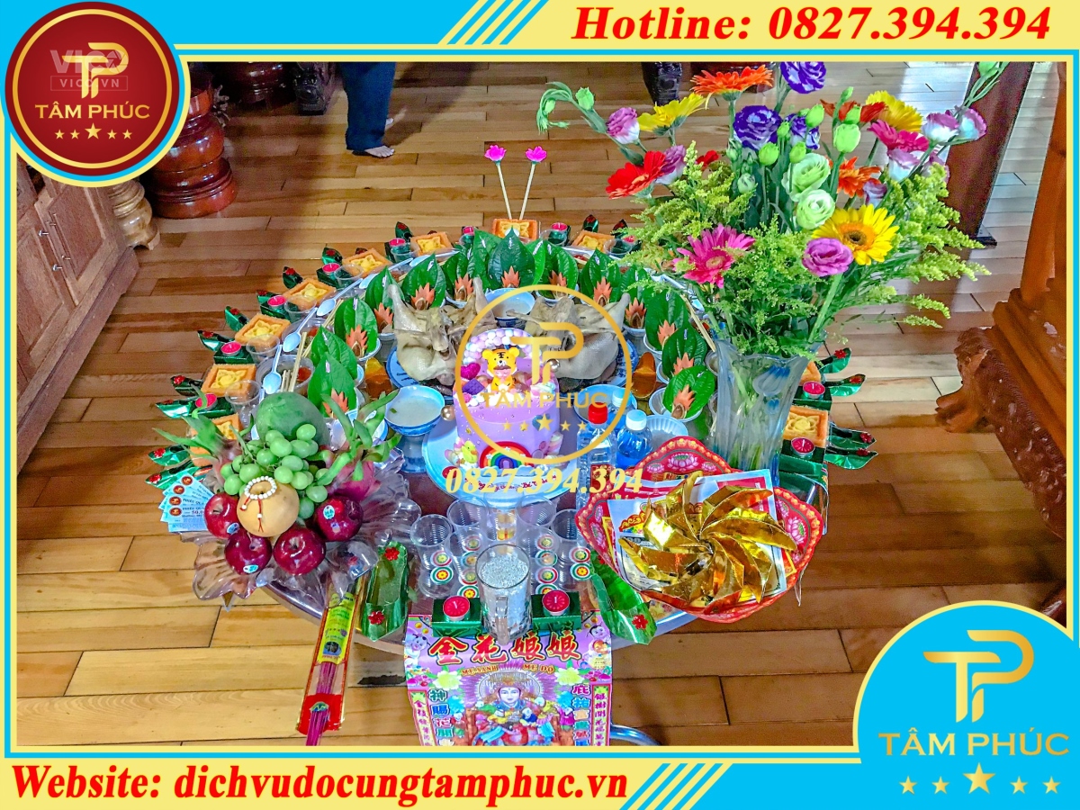 hoa đồng tiền trong lễ đầy tháng