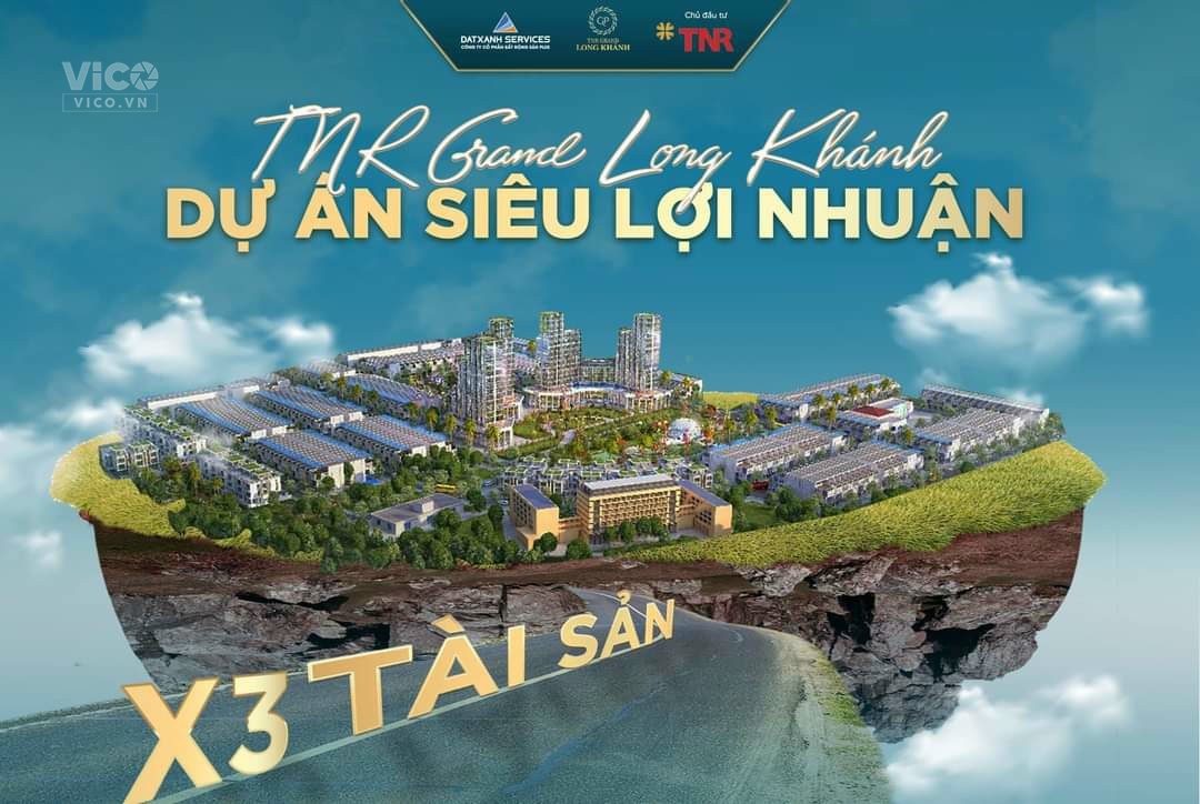 Đất Nền đồng nai Dự Án TNR Grand Long Khánh Pháp Lý An toàn Lô 100m2 Giá hợp lý