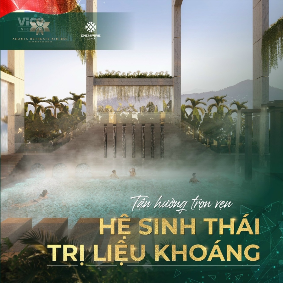Biệt Thự Khoáng Nóng Anamia Retreats Kim Bôi Độc Quyền