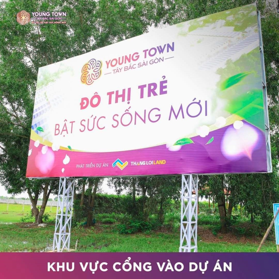 nền đất siêu đẹp tại young town tây bắc sài gòn