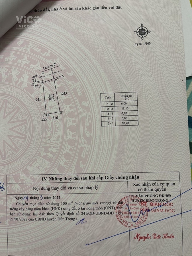 CẦN BÁN NHANH LÔ ĐẤT HIỆP AN ĐỨC TRỌNG LÂM ĐỒNG