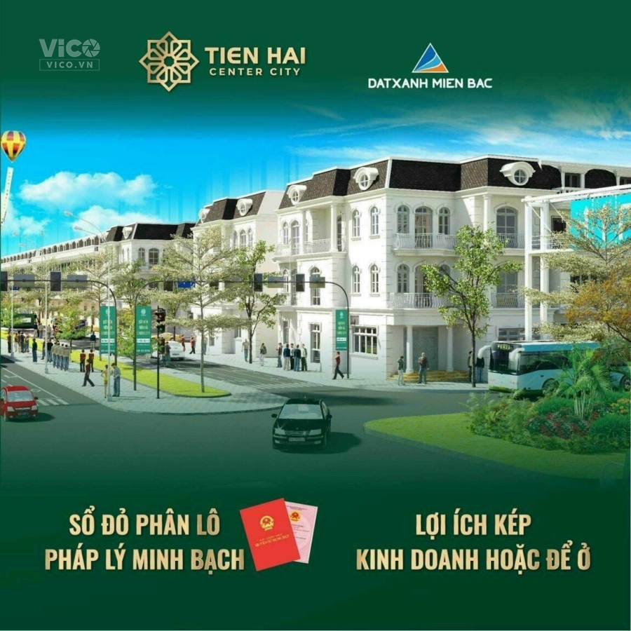 CẦN BÁN LÔ ĐẤT SH03.27 TIỀN HẢI CENTER CITY ĐẦU TƯ AN NHÀN ĐA THẾ HỆ