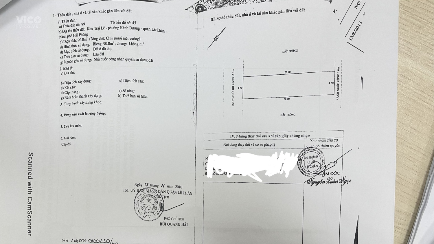 CHÍNH CHỦ CẦN BÁN NHANH LÔ ĐẤT MẶT ĐƯỜNG TẠI PHƯỜNG KÊNH DƯƠNG, QUẬN LÊ CHÂN, HẢI PHÒNG GIÁ 5 TỶ 6