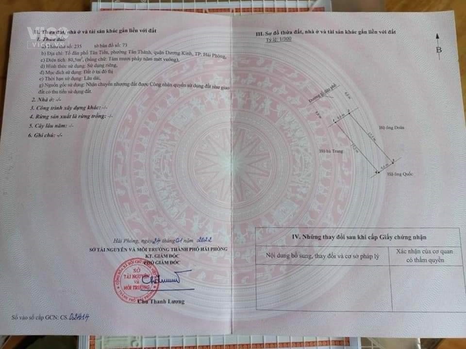 Chỉ hơn 1 tỷ sở hữu ngay lô đất tại Tân Thành, Dương Kinh, HP