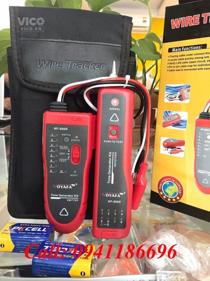Sẵn kho Máy dò dây điện thoại, cáp mạng Lan mã NF806R Noyafa