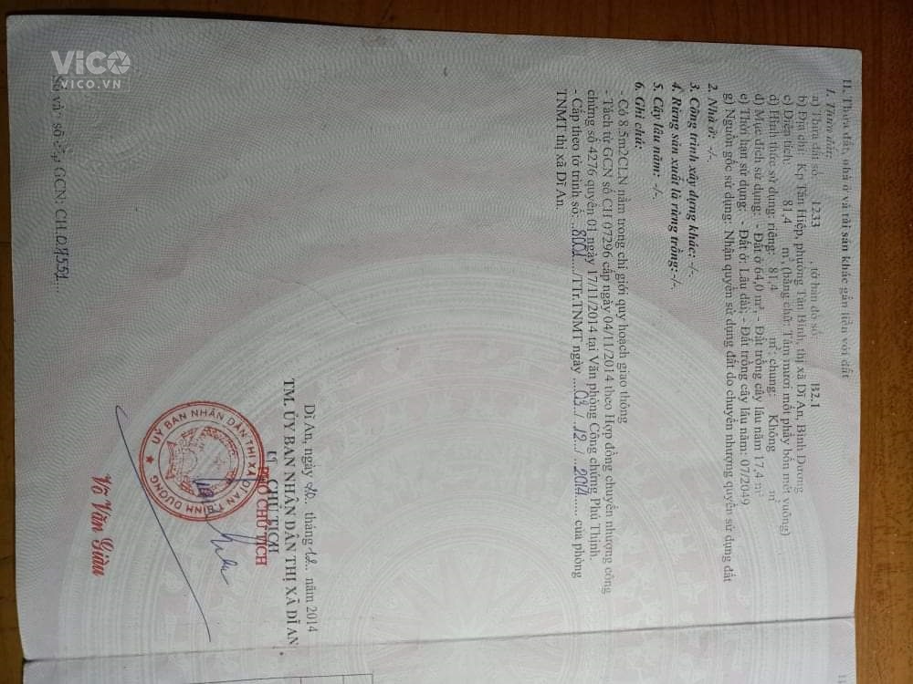 Hot Hot Chính Chủ Cần Bán căn nhà Vị Trí Đẹp Tại Khu Phố Tân Hiệp, Phường Tân Bình,Thị Xã Dĩ An