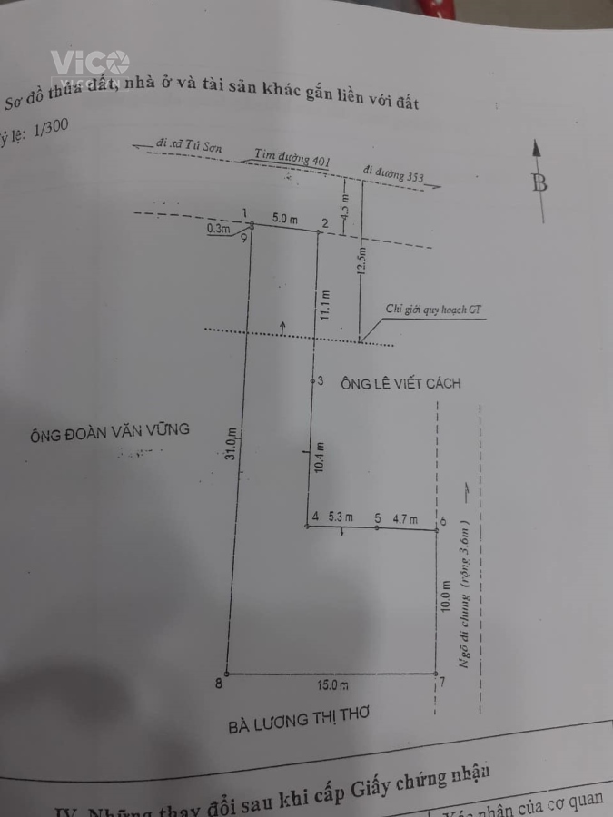 Lô đất Mặt đường 361 Bàng La , Đồ Sơn , Hải Phòng , 255,6m2 2 mặt tiền giá 20tr