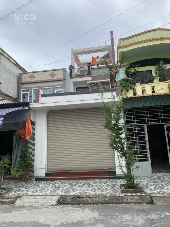 Nhà 3 tầng, 2 mặt tiền tại Vũ Hộ, Hải Thành, Dương Kinh Diện tích 83m2, 2 mặt tiền lưu không.