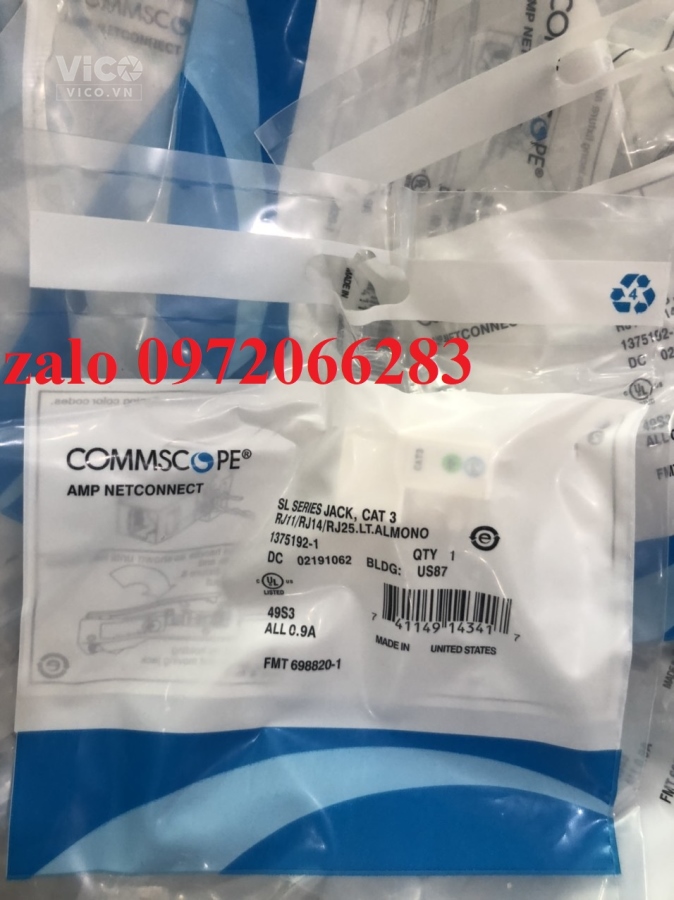 Nhân điện thoại Commscope Cat3 mã PN 13751921