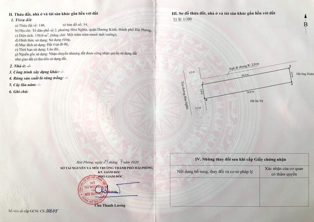 150 m2 mặt đường Hòa Nghĩa, Dương Kinh