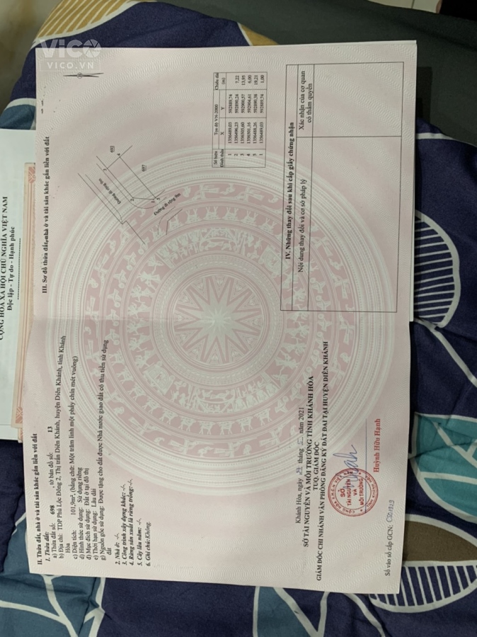 Cần Bán Lô Đất Đẹp Vị Trí Đắc Địa Tại TDP Phú Lộc Đông 2, TT Diên Khánh, Diên Khánh, Khánh Hòa